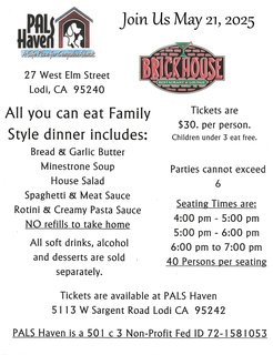 Brickhouse Pasta Fundraiser '25