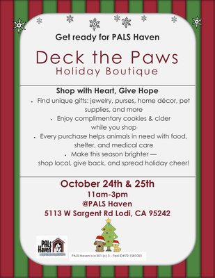 Deck the Paws Holiday Boutique '26