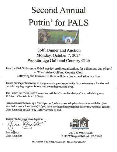 Puttin for PALS Flyer