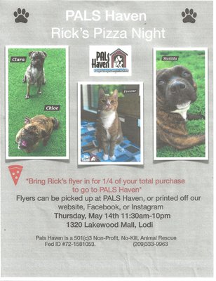 Rick's Pizza Flyer '26