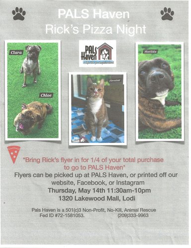 Rick's Pizza Flyer '26